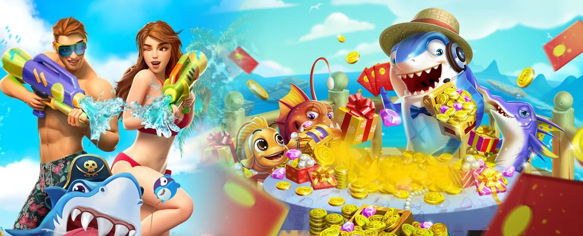 Screenshot of a vibrant fruit machine slotvip slot game